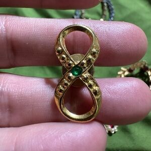 Vintage Gold Tone Infinity Pin